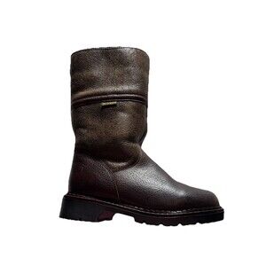 Blonde Vintage Women 6.5 B Genuine Shearling Canada Winter Slip-on Boots